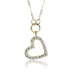 GOLDIE Zlatý náhrdelník Heart LNL221.TR