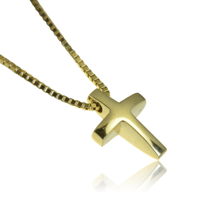 GOLDIE Zlatý náhrdelník Krížik LNL169.TRB