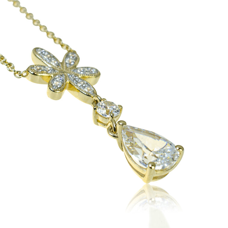 GOLDIE Zlatý náhrdelník Magical Flower LNL170.AVB