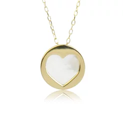 GOLDIE Zlatý náhrdelník Pearl heart LNL249.TR GOLDIE Zlatý náhrdelník Pearl heart LNL249.TR