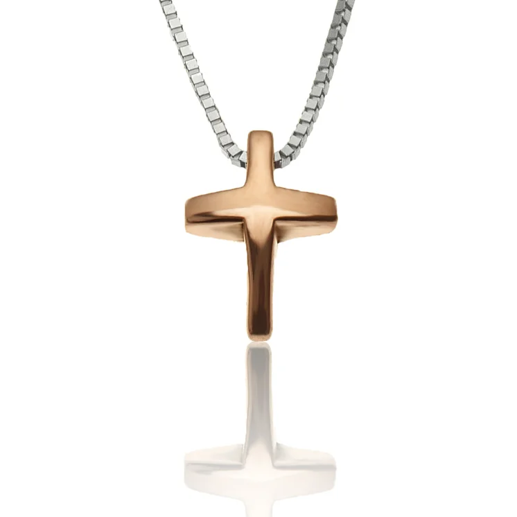 GOLDIE Zlatý náhrdelník Rose cross LNL137.TRB GOLDIE Zlatý náhrdelník Rose cross LNL137.TRB