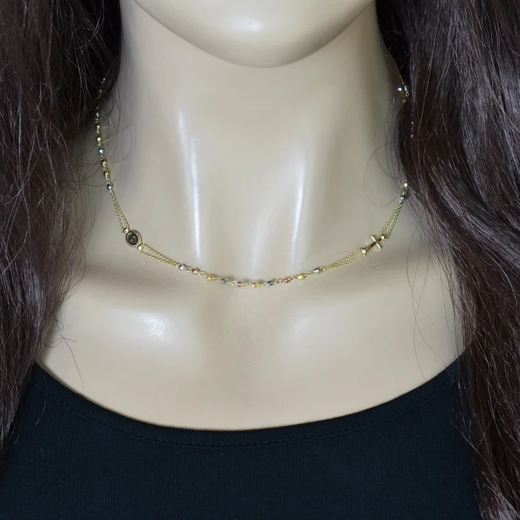 GOLDIE Zlatý náhrdelník Ruženec LNL242.SP GOLDIE Zlatý náhrdelník Ruženec LNL242.SP