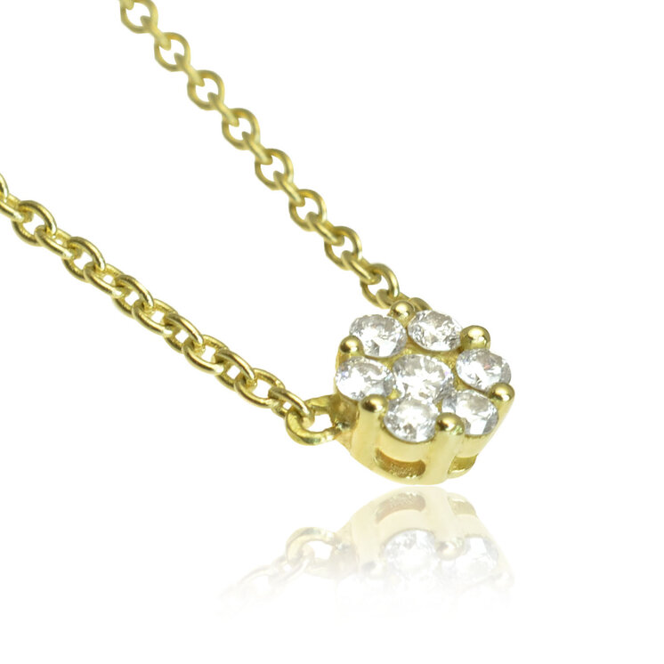 GOLDIE Zlatý náhrdelník s diamantmi Emily LNL100.AVB