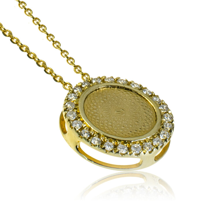 GOLDIE Zlatý náhrdelník s diamantmi Light reflection LNL183.AV