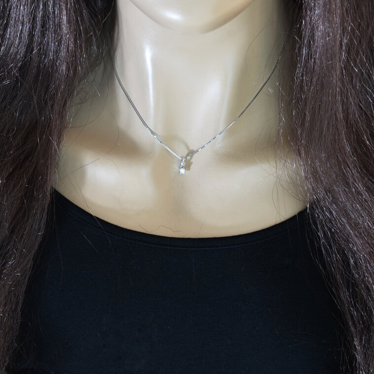 GOLDIE Zlatý náhrdelník s diamantom Eclip LPE060.ALB