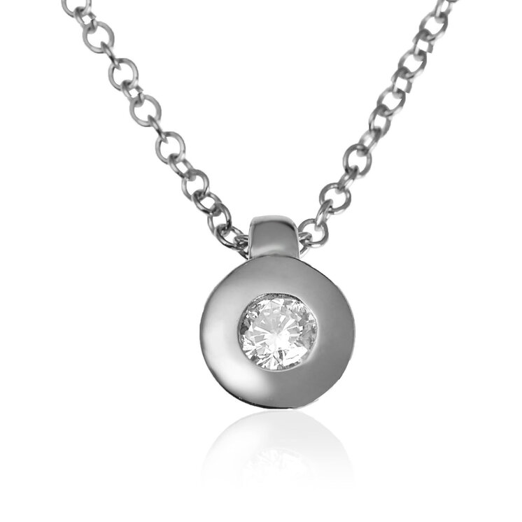 GOLDIE Zlatý náhrdelník s diamantom Lucia LNL094.ZOB