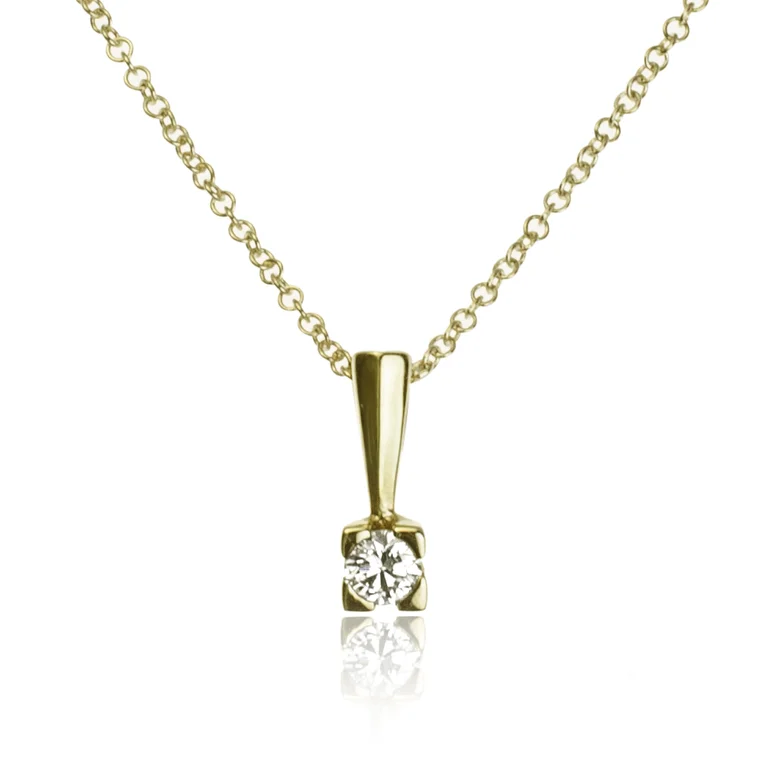 GOLDIE Zlatý náhrdelník s diamantom Melanie LPE431.ALB GOLDIE Zlatý náhrdelník s diamantom Melanie LPE431.ALB