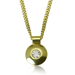 GOLDIE Zlatý náhrdelník s diamantom Rieses LPE261.ODB