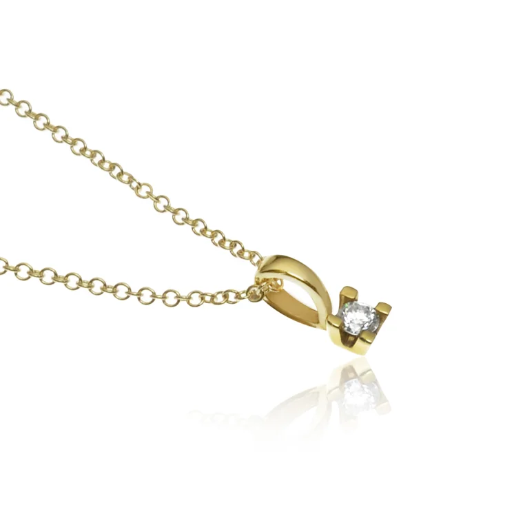 GOLDIE Zlatý náhrdelník s diamantom Skari LPE075.ALB GOLDIE Zlatý náhrdelník s diamantom Skari LPE075.ALB