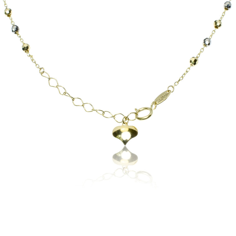 GOLDIE Zlatý náhrdelník s farebnými guličkami LNL246.SP