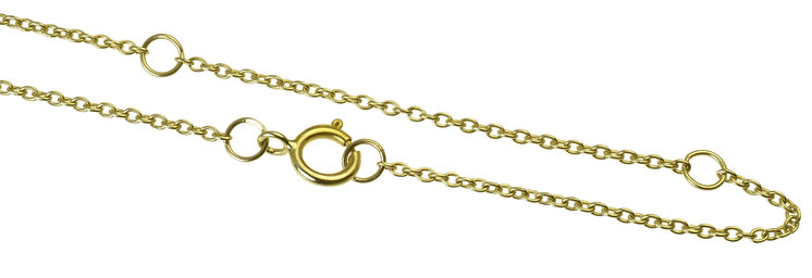 GOLDIE Zlatý náhrdelník s pohyblivým diamantom Srdiečko LNL115.AVX