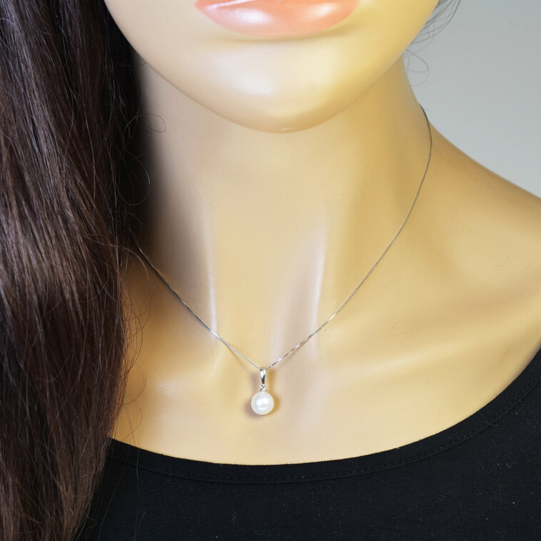 GOLDIE Zlatý náhrdelník so sladkovodnou perlou Hilda LNL082.GMB
