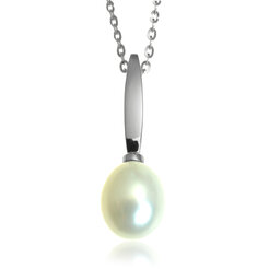 GOLDIE Zlatý náhrdelník so sladkovodnou perlou Milli LNL068.TRB
