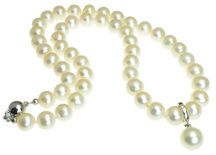 GOLDIE Zlatý náhrdelník so sladkovodnými perlami Biever LNL034.PAB