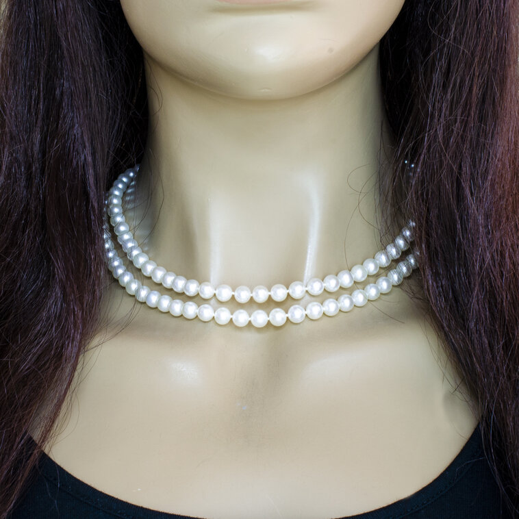 GOLDIE Zlatý náhrdelník so sladkovodnými perlami Fillie LNL063.PAB