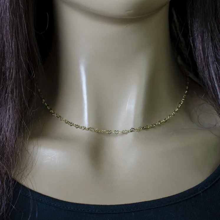 GOLDIE Zlatý náhrdelník so srdiečkami LNL270.TR GOLDIE Zlatý náhrdelník so srdiečkami LNL270.TR