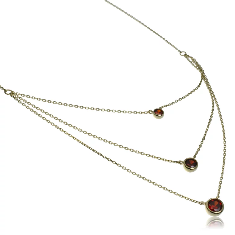 GOLDIE Zlatý náhrdelník Visible red LNL223.AV GOLDIE Zlatý náhrdelník Visible red LNL223.AV
