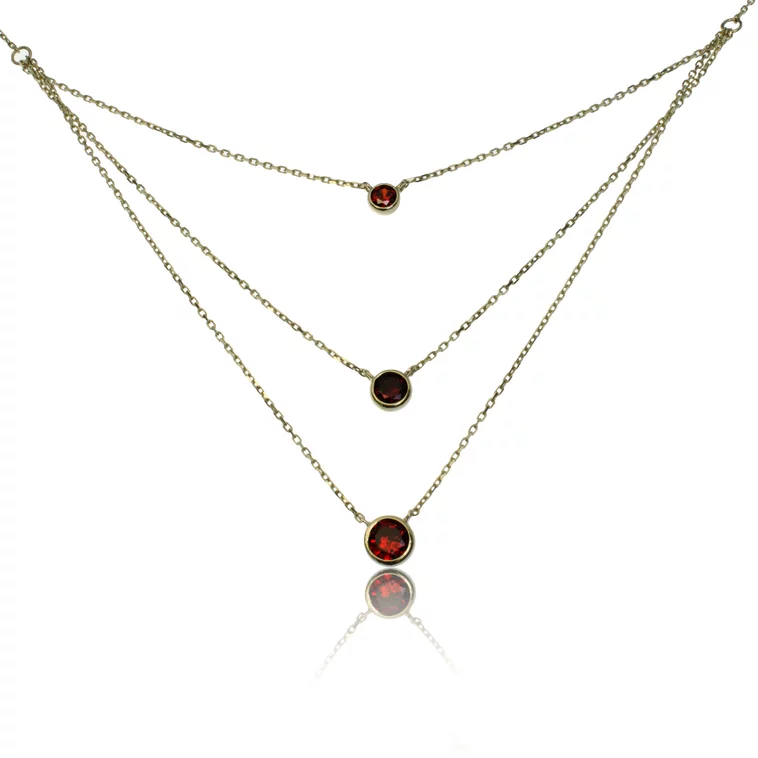 GOLDIE Zlatý náhrdelník Visible red LNL223.AV GOLDIE Zlatý náhrdelník Visible red LNL223.AV