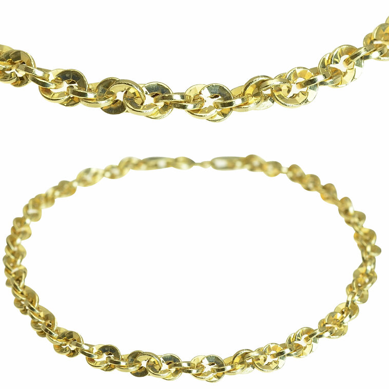 GOLDIE Zlatý náramok Curved gold LBR081.TRB