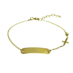 GOLDIE Zlatý náramok Krížik s plieškom KBR022.TRB GOLDIE Zlatý náramok Krížik s plieškom KBR022.TRB