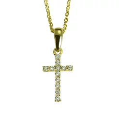 GOLDIE Zlatý prívesok Krížik delicate LPE130.TRB GOLDIE Zlatý prívesok Krížik delicate LPE130.TRB