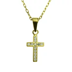 GOLDIE Zlatý prívesok Krížik delicate shine LPE129.TRB GOLDIE Zlatý prívesok Krížik delicate shine LPE129.TRB