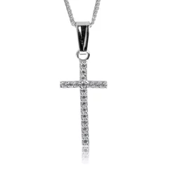 GOLDIE Zlatý prívesok Krížik elegant white LPE136.TRB GOLDIE Zlatý prívesok Krížik elegant white LPE136.TRB
