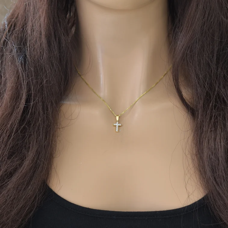 GOLDIE Zlatý prívesok Krížik gorgeous gold LPE189.TRB GOLDIE Zlatý prívesok Krížik gorgeous gold LPE189.TRB