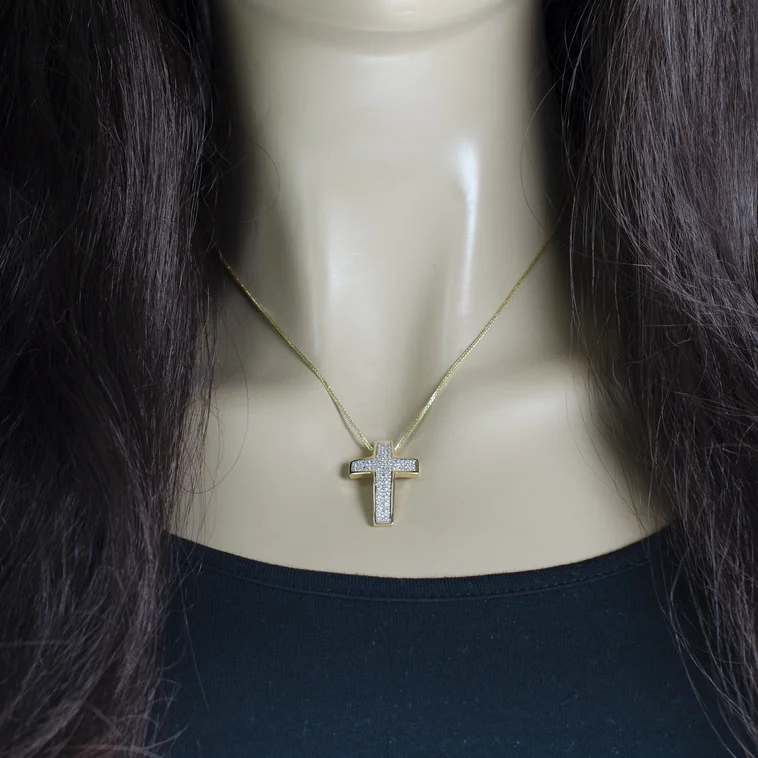 GOLDIE Zlatý prívesok Krížik LPE634.ST GOLDIE Zlatý prívesok Krížik LPE634.ST