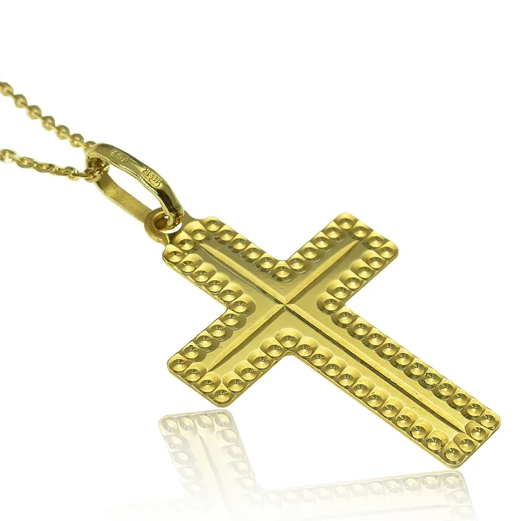 GOLDIE Zlatý prívesok Krížik patted border LPE306.TRB GOLDIE Zlatý prívesok Krížik patted border LPE306.TRB