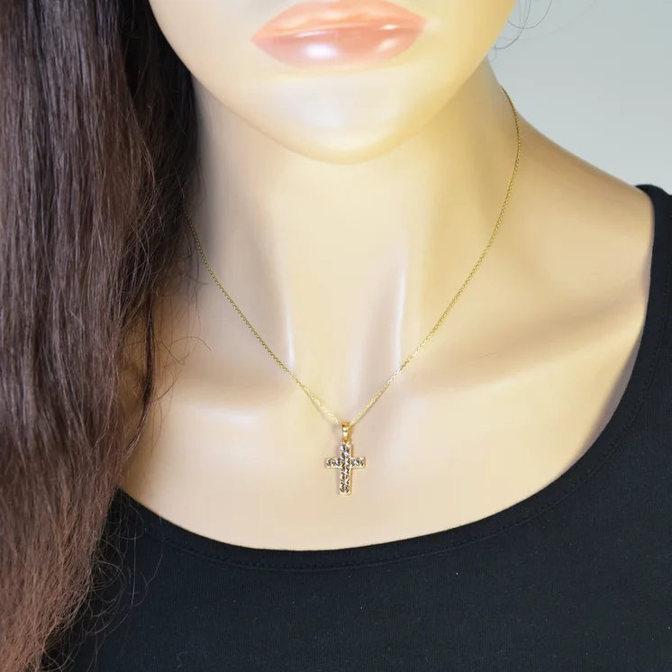 GOLDIE Zlatý prívesok Krížik shaped gold LPE463.TRB GOLDIE Zlatý prívesok Krížik shaped gold LPE463.TRB