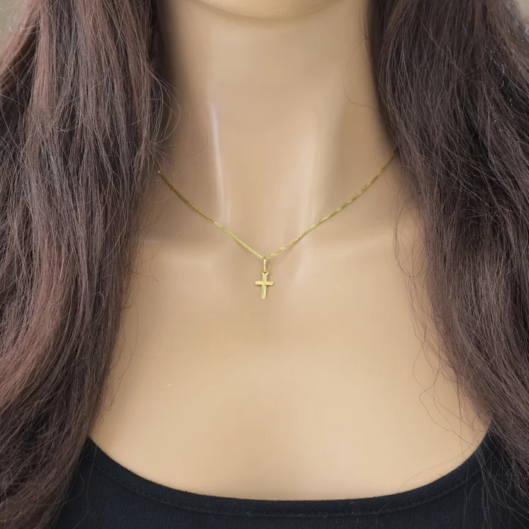 GOLDIE Zlatý prívesok Krížik simple gold LPE270.TRB GOLDIE Zlatý prívesok Krížik simple gold LPE270.TRB