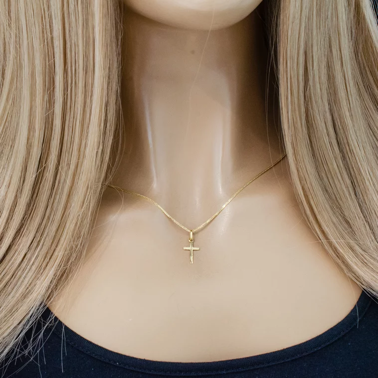 GOLDIE Zlatý prívesok Krížik simple LPE190.TRB GOLDIE Zlatý prívesok Krížik simple LPE190.TRB