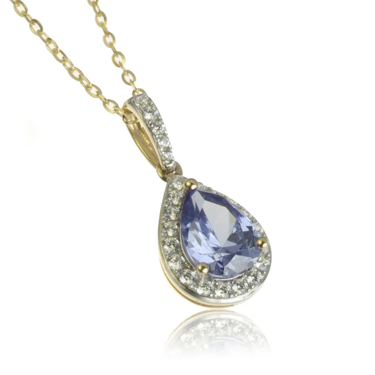 GOLDIE Zlatý prívesok Micheline blue LPE599.AV GOLDIE Zlatý prívesok Micheline blue LPE599.AV