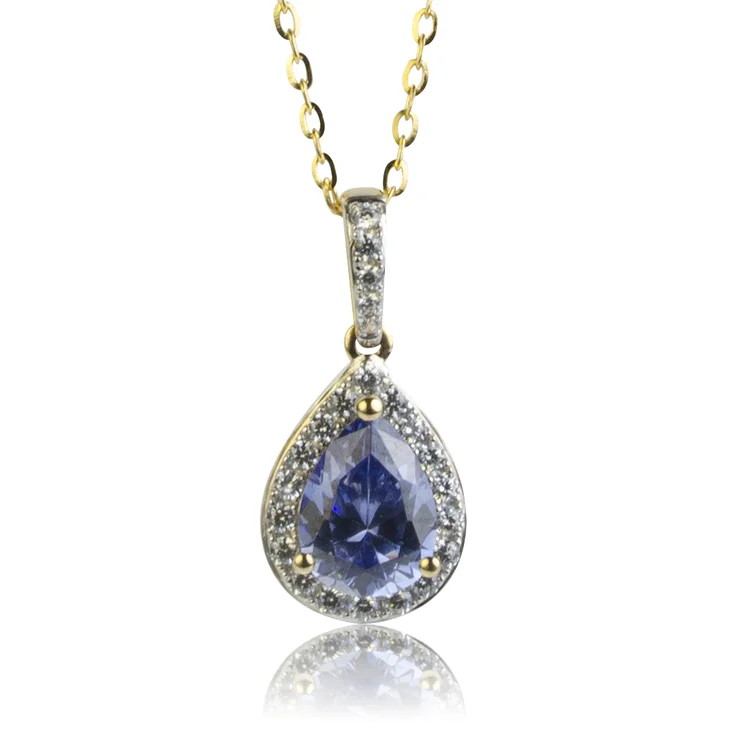 GOLDIE Zlatý prívesok Micheline blue LPE599.AV GOLDIE Zlatý prívesok Micheline blue LPE599.AV