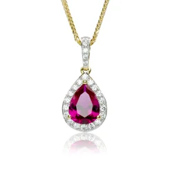 GOLDIE Zlatý prívesok Red Drop LPE741.AV