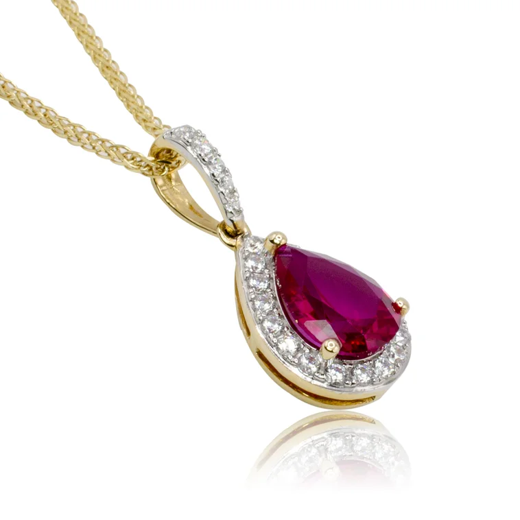 GOLDIE Zlatý prívesok Red Drop LPE741.AV GOLDIE Zlatý prívesok Red Drop LPE741.AV