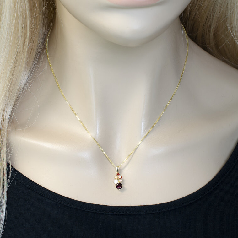GOLDIE Zlatý prívesok Red passion LPE604.AV