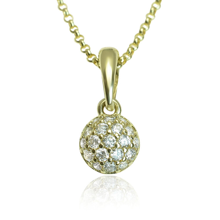 GOLDIE Zlatý prívesok s diamantmi Arianna LPE483.ZOB