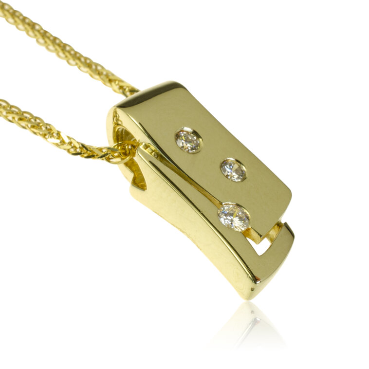 GOLDIE Zlatý prívesok s diamantmi Dratinia LPE586.ST