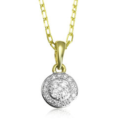 GOLDIE Zlatý prívesok s diamantmi Kinsley LPE420.AVB