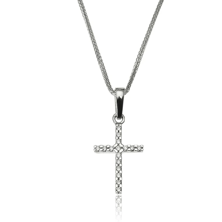 GOLDIE Zlatý prívesok s diamantmi Krížik LPE428.ODB GOLDIE Zlatý prívesok s diamantmi Krížik LPE428.ODB