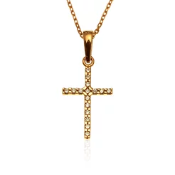 GOLDIE Zlatý prívesok s diamantmi Krížik LPE429.ODB GOLDIE Zlatý prívesok s diamantmi Krížik LPE429.ODB