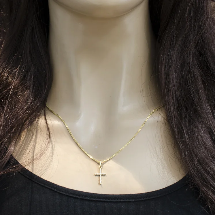 GOLDIE Zlatý prívesok s diamantmi Krížik LPE430.ODB GOLDIE Zlatý prívesok s diamantmi Krížik LPE430.ODB