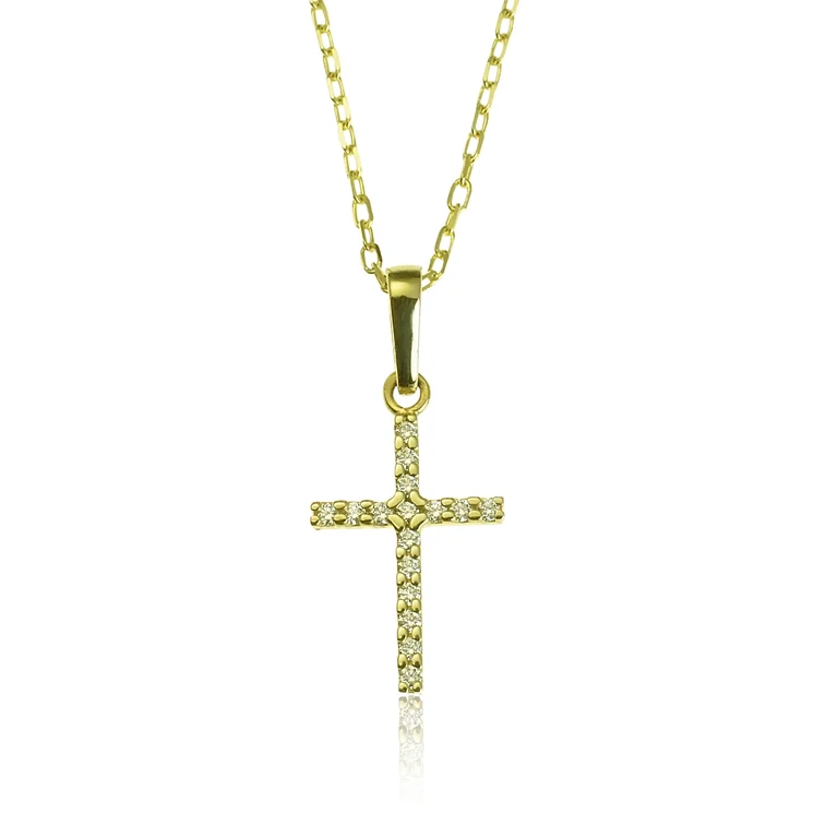 GOLDIE Zlatý prívesok s diamantmi Krížik LPE430.ODB GOLDIE Zlatý prívesok s diamantmi Krížik LPE430.ODB
