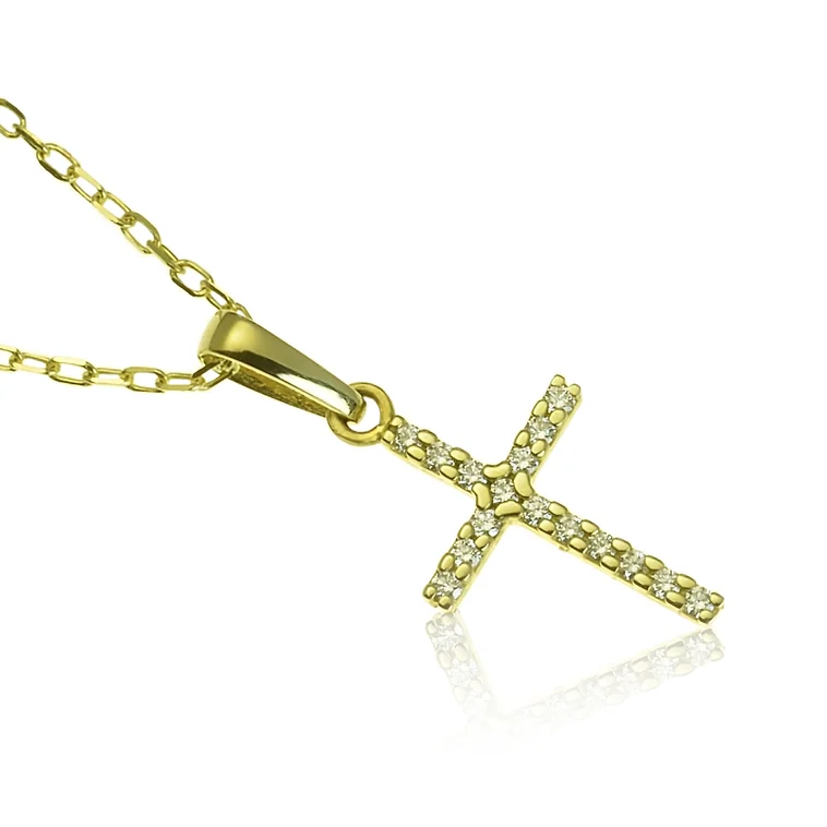 GOLDIE Zlatý prívesok s diamantmi Krížik LPE430.ODB GOLDIE Zlatý prívesok s diamantmi Krížik LPE430.ODB