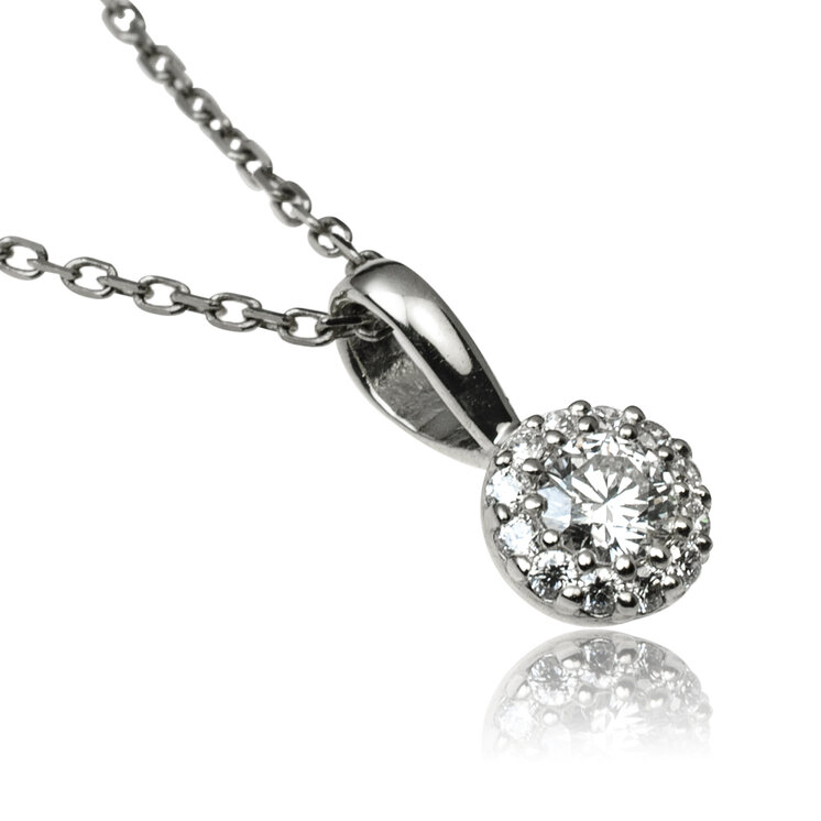 GOLDIE Zlatý prívesok s diamantmi Lace LPE579.MAB