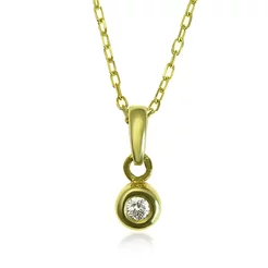 GOLDIE Zlatý prívesok s diamantom Erise LPE069.ALB GOLDIE Zlatý prívesok s diamantom Erise LPE069.ALB