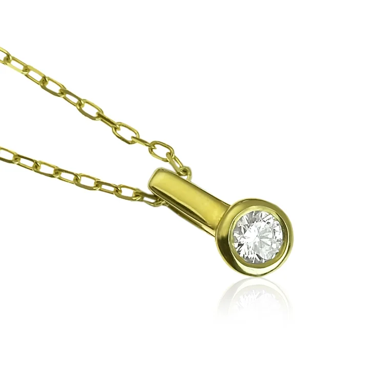 GOLDIE Zlatý prívesok s diamantom Trisse LPE067.ALB GOLDIE Zlatý prívesok s diamantom Trisse LPE067.ALB