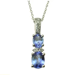 GOLDIE Zlatý prívesok s tanzanitom a diamantmi Blue river LPE475.AVX GOLDIE Zlatý prívesok s tanzanitom a diamantmi Blue river LPE475.AVX
